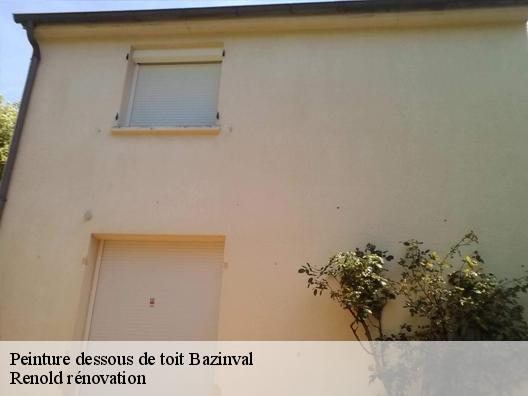 Peinture dessous de toit  bazinval-76340 Renold rénovation